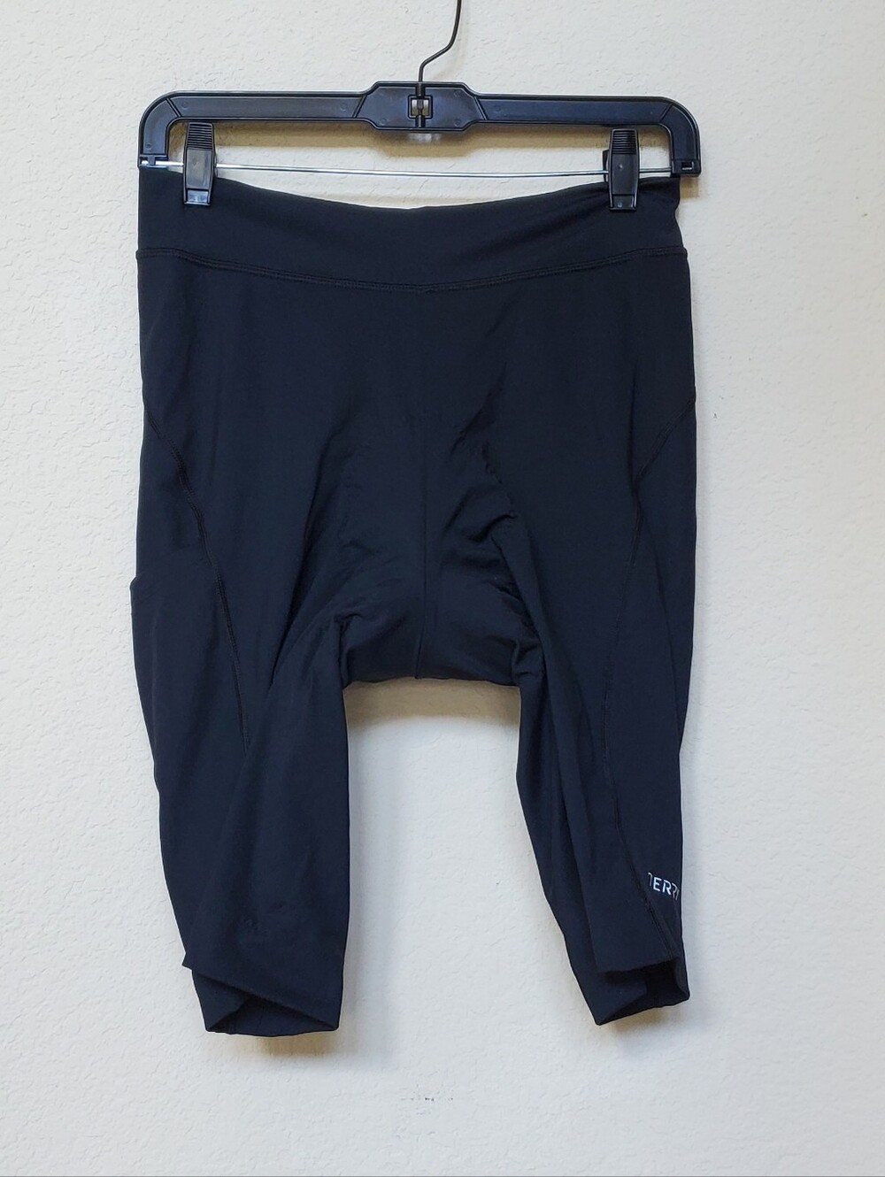TERRY Black Padded Cycling Shorts. Size Large